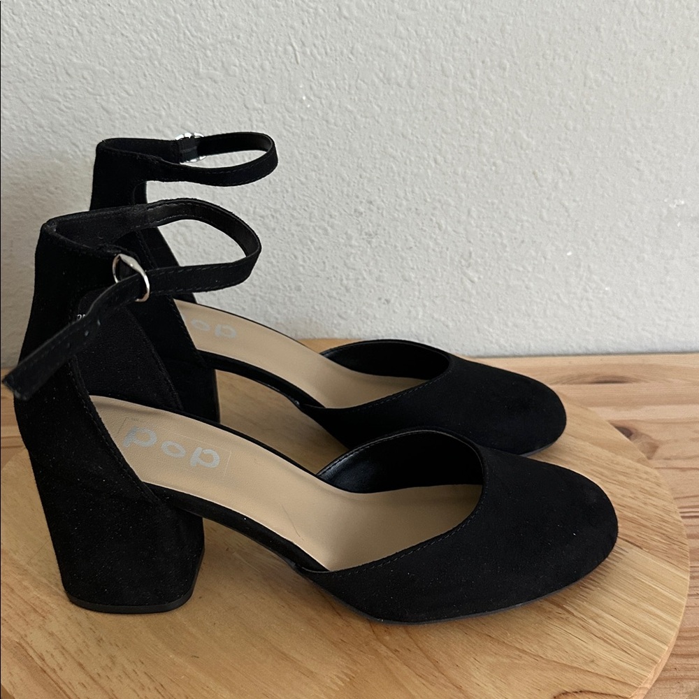 Pop Womens Gal Block Heel Pumps 10M - Picture 3 of 5
